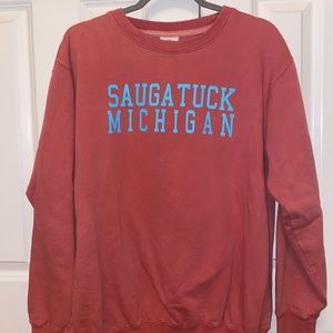 Saugatuck Michigan Oversized Sweatshirt